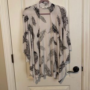 Zig Zag Stripe short kimono GUC size 2X